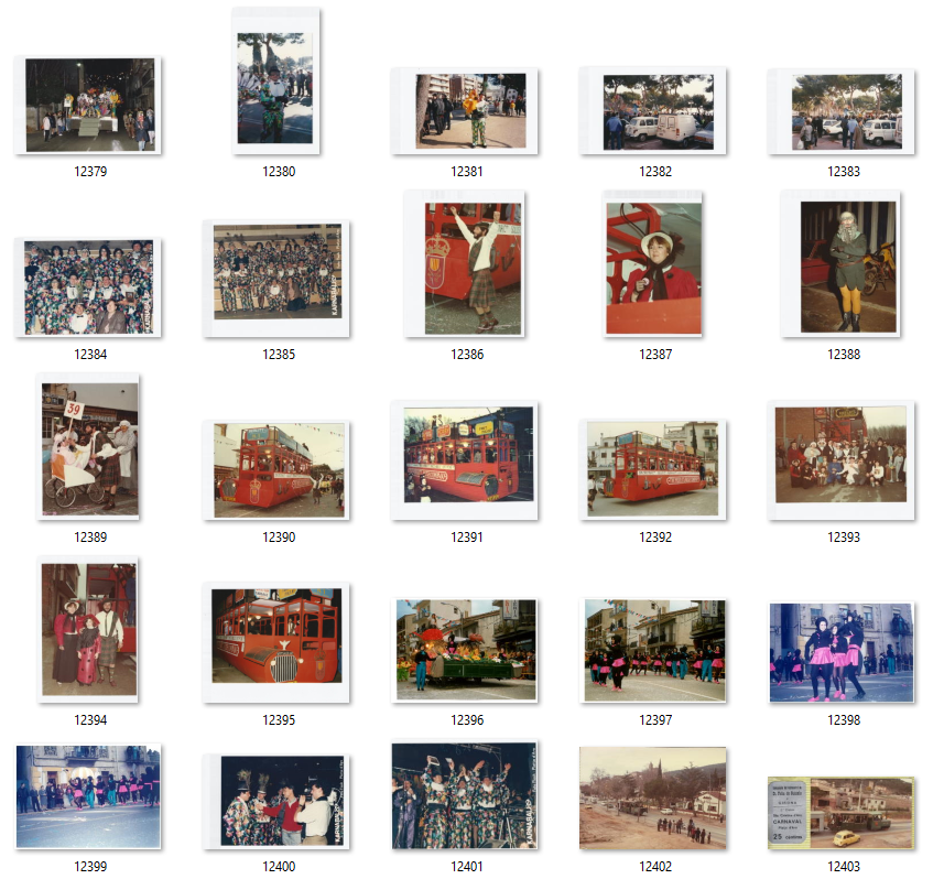 220512 Afegint fotografies i retall de premsa de diferents edicions del Carnaval a SCA 5